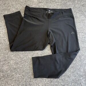 Adidas Climalite Women's L Black Capri Leggings Athletic Workout Crop Pants